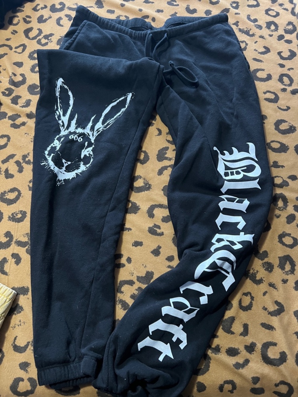 Black Craft CultBlack Bunny Graphic Joggers Size Medium
